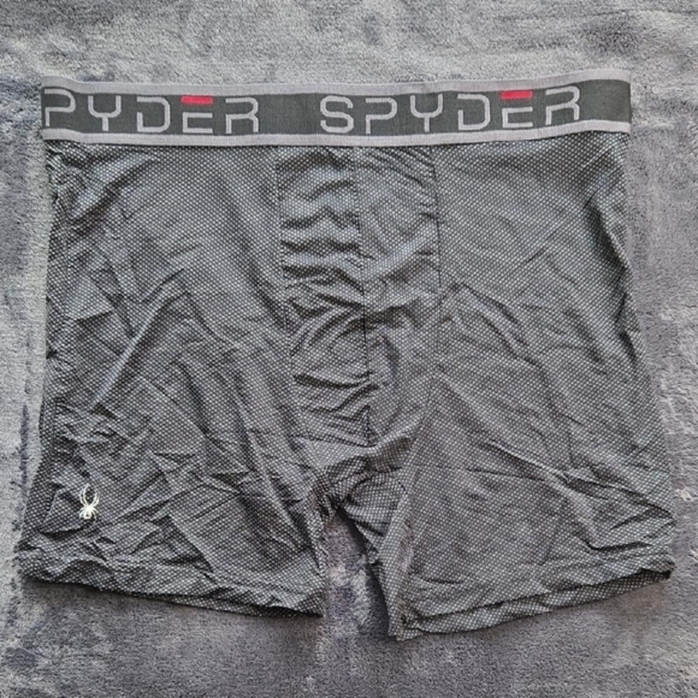 Spyder Black Boxer Briefs with Elastic Waistband